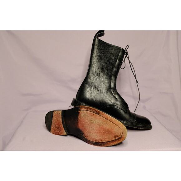 Inch2 Leather Brogue Lace Up Combat Boots Boots in Size 5 / 35 - Picture 5 of 6